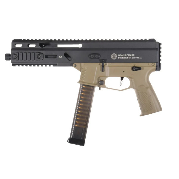 Страйкбольний пістолет-кулемет STRIBOG SP10A3 чорно-пісочний [Delta Armory]
