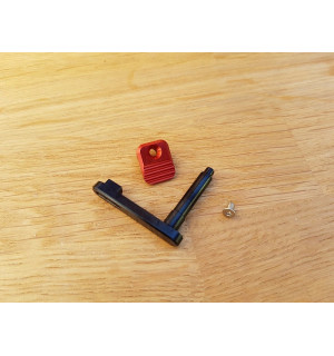 RETRO Arms CNC Magazine Catch AR15 - A Red (7040)