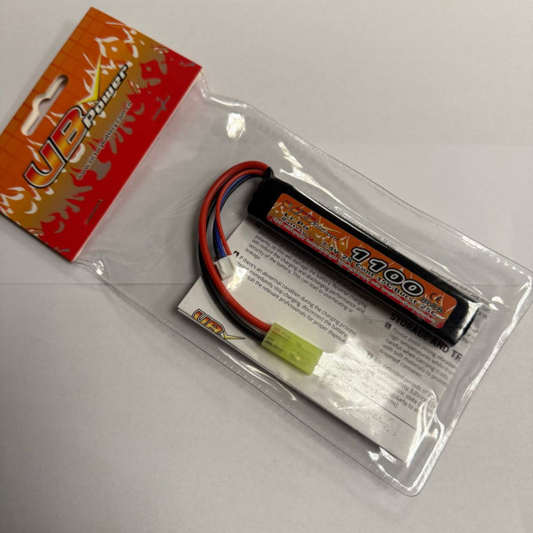 Battery Li-Po 1100mAh 7,4V 15|25C Tamiya (VBpower)