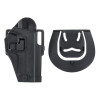 Quick-Draw Pistol Holster with Locking Mechanism for P226 - Black
