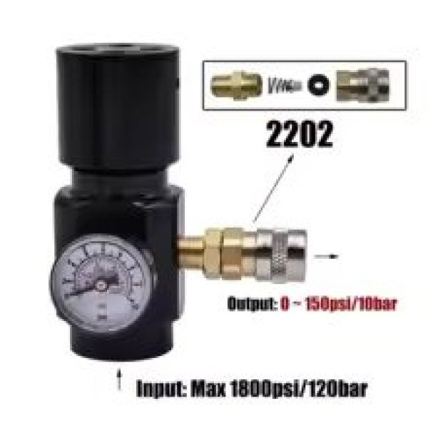 HPA Air Low Pressure Regulator 0-150psi
