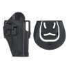 Quick-Draw Pistol Holster with Locking Mechanism for P226 - Black