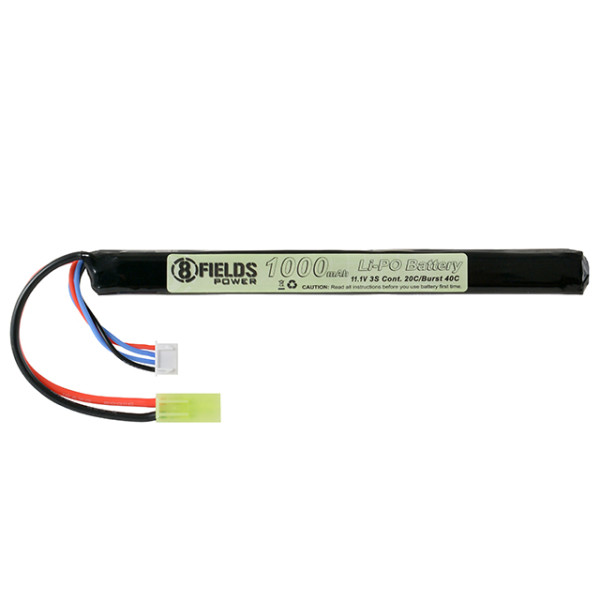 Battery Li-Po 1000mAh 11,1V 20/40C - T-connector [8FIELDS]