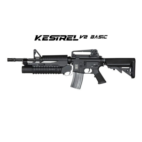 Страйкбольна штурмова гвинтівка SA-G01 Kestrel ETU Black [SPECNA ARMS]