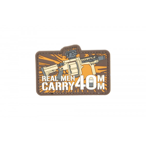 3D ПВХ патч - Real Man Carry 40mm