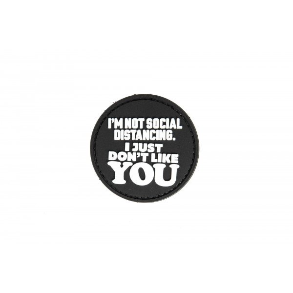 3D ПВХ патч Just Don’t Like YOU - Black