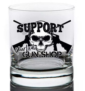 Support your local gun shop склянка для віскі
