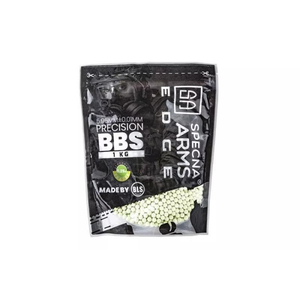 Кулі страйкбольні BBs Tracer 0.25g Specna Arms EDGE ™ 4000 pcs - Green