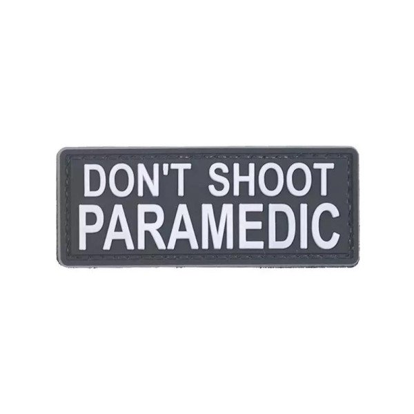 DON’T SHOOT PARAMEDIC - 3D Patch - Black
