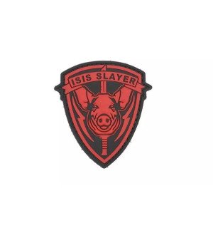 ISIS Pig - 3D Badge - Red