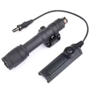 TACTICAL FLASHLIGHT V600 - BLACK  dual switch [WADSN]