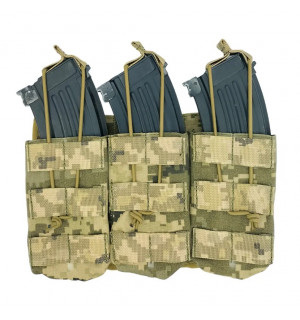 Підсумок під три магазини АК  типу FAST -  укрпіксель, ММ14 [Grad Gear]