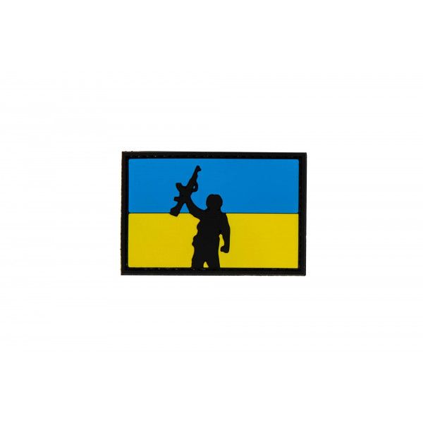 UA FLAG WITH SOLIDER ПВХ патч 3D