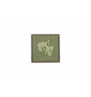 ПВХ патч 3D - I Support Single Mums - olive