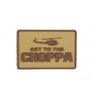 Get to the Choppa - Tan - ПВХ патч 3D Get to the Choppa - Tan - ПВХ патч 3D