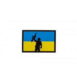 UA FLAG WITH SOLIDER ПВХ патч 3D