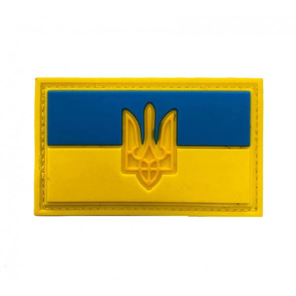 Шеврон гумовий Прапор України з гербом