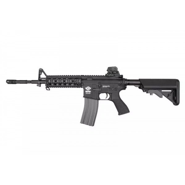 Страйкбольна штурмова гвинтівк CM16 Raider-L carbine replica - black [G&G]