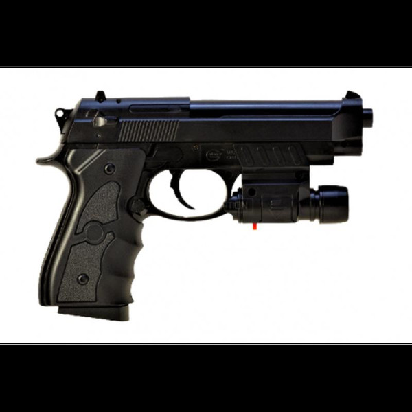 G052BL страйкболний пістолет Galaxy Beretta 92пластик + лазер