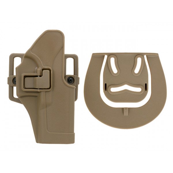 QUICK-DRAW PISTOL HOLSTER WITH LOCKING MECHANISM FOR G. SERIES - TAN