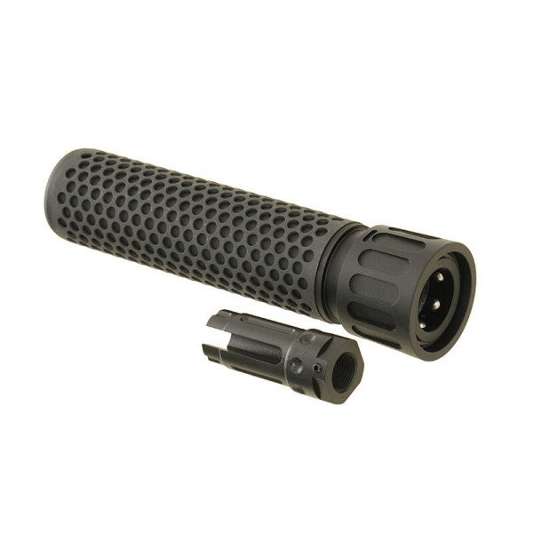 DUMMY 5.56 QDC SOUND SUPPRESSOR WITH FLASH HIDER - BLACK [BD]