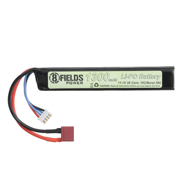 Battery Li-Po 1300mAh 11,1V 15/30C - T-connector [8FIELDS]