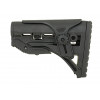 SLEEK BUTTSTOCK W/ CHEEK REST FOR M4/M16 - BLACK [CASTELLAN]