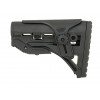 SLEEK BUTTSTOCK W/ CHEEK REST FOR M4/M16 - BLACK [CASTELLAN]