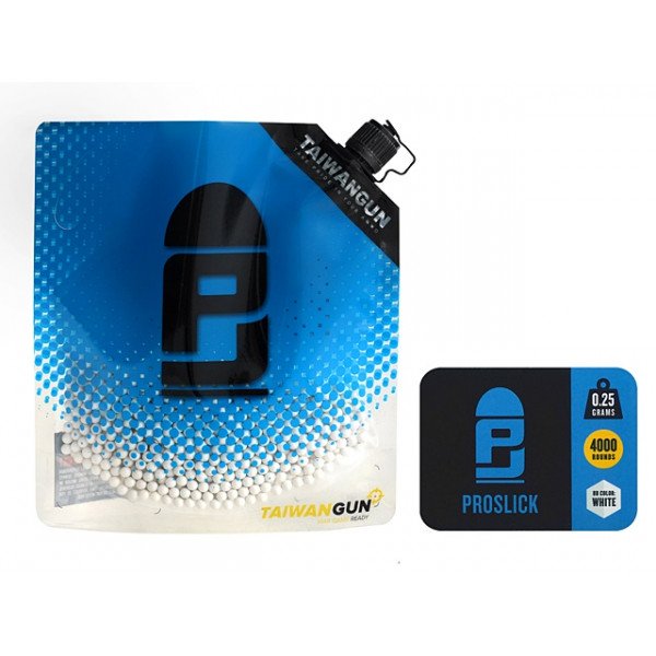 0.25g PROSLICK Airsoft BBs - 4000rd Bag [P&J]
