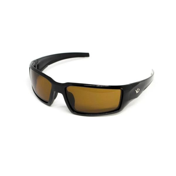Окуляри Venture Gear Pagosa (bronze) Anti-Fog, коричневі в чорній оправі