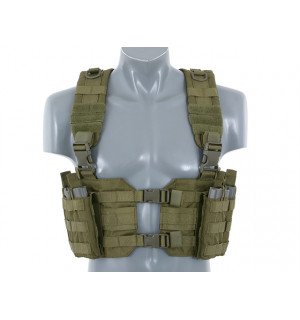 Split Front Chest Harness - Olive [8FIELDS]