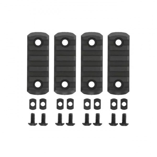 4-PC MLOCK полімерні RIS планки - Black [TMC]