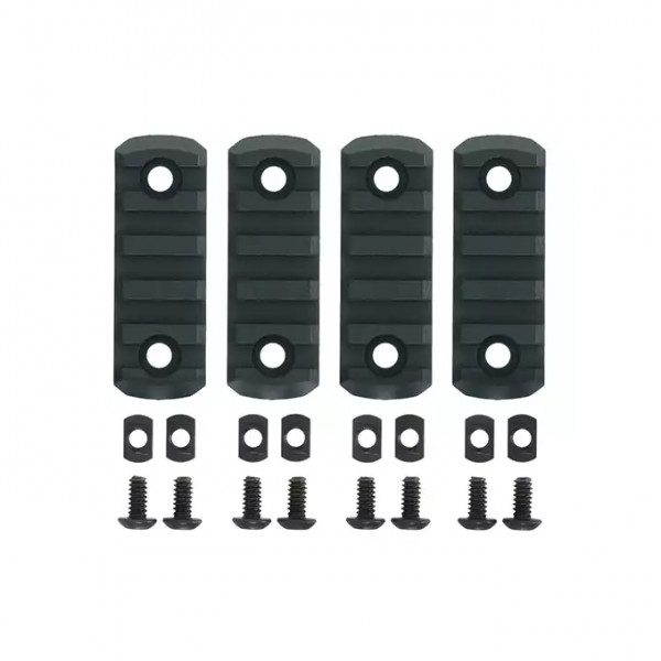 4-PC MLOCK полімерні RIS планки - Urban Gray [TMC]