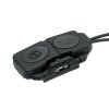 Double switch with quick assembly - black [WADSN]