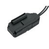 Double switch with quick assembly - black [WADSN]