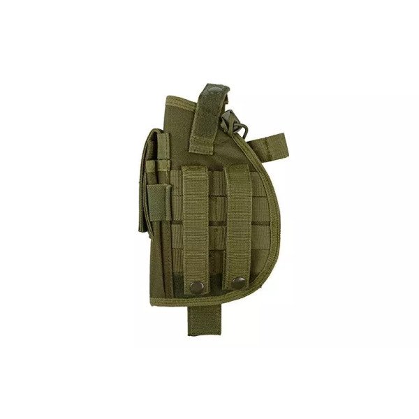 Universal holster with magazine pouch - olive green