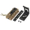 SOFT SHELL PISTOL MAG POUCH WITH MOLLE CLIP - WOLF GRAY [TMC]
