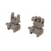 Biohazard Set of Flip-Up Iron Sights – Dark Earth [FMA]