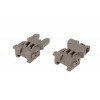 Biohazard Set of Flip-Up Iron Sights – Dark Earth [FMA]