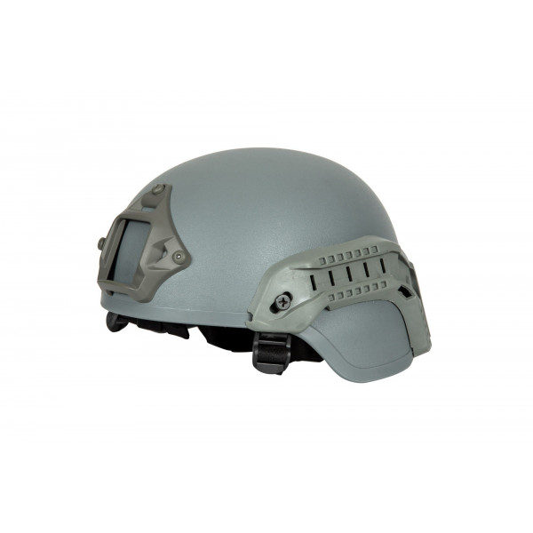 MICH 2000 helmet replica with rails- Grey [ULTIMATE TACTICAL]