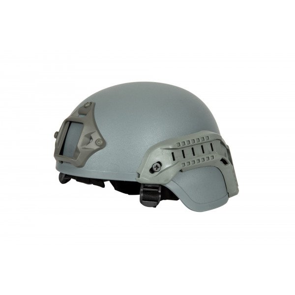 MICH 2000 helmet replica with rails- Grey [ULTIMATE TACTICAL]