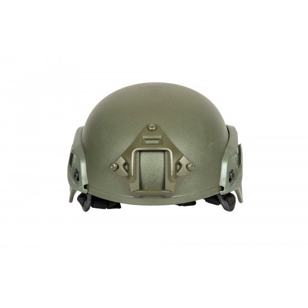 MICH 2000 helmet replica with rails- Olive drab [ULTIMATE TACTICAL]