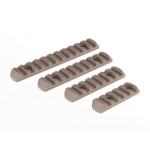 A SET OF POLYMER RIS RAILS FOR THE MOE GRIP - TAN