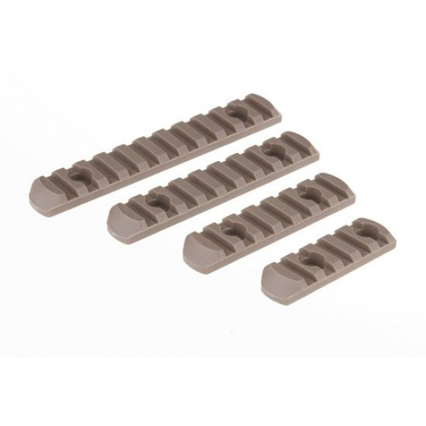A SET OF POLYMER RIS RAILS FOR THE MOE GRIP - TAN