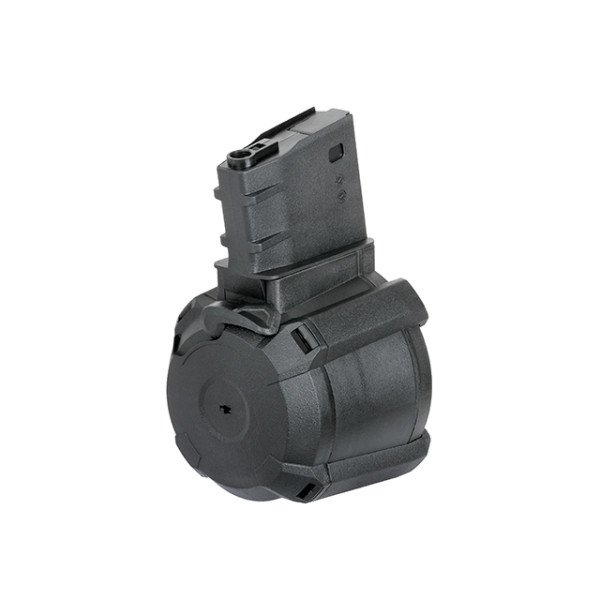 Електро бункерний магазин 1200rd Electric Drum для SR25/AR10 - чорний [BattleAxe]