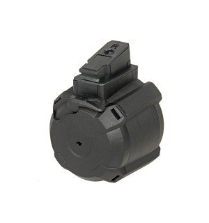 1200rd Electric Drum Magazine for AK - Black [BattleAxe]