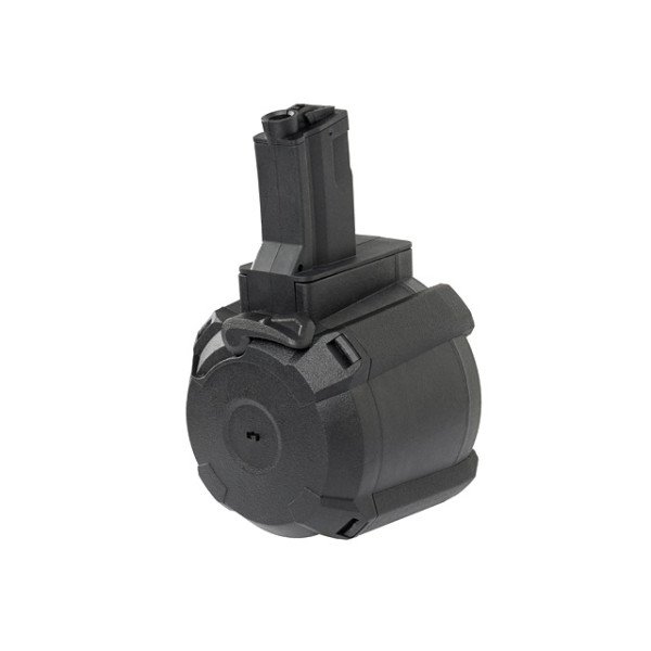 1200rd Electric Drum Magazine for MP5 - Black [BattleAxe]