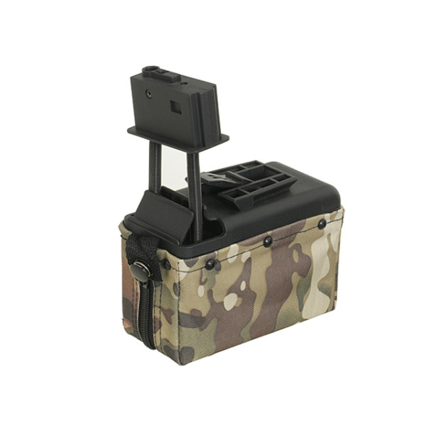 Електро бункерний магазин 1500rd для M249 - Multicam [A&K]