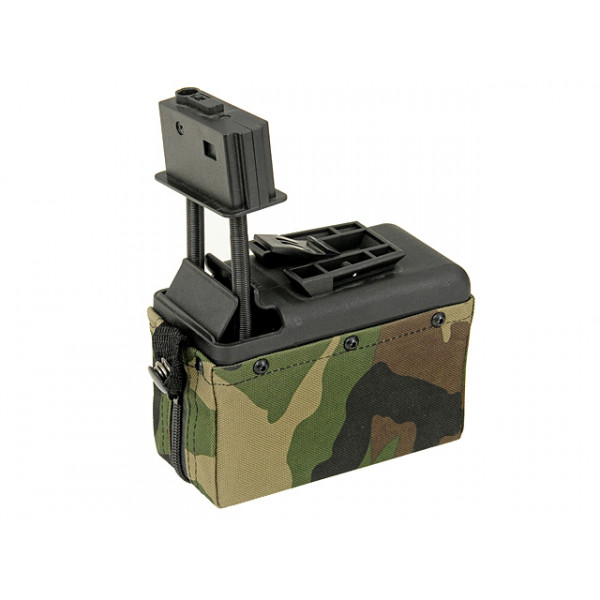 1500rd Electric Box (Compact size) для M249 - Woodland