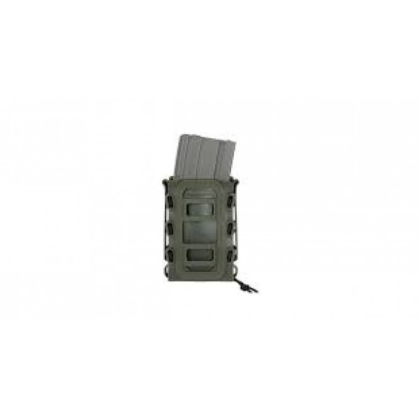 SOFT SHELL RIFLE MAG POUCH WITH MOLLE CLIPS - OLIVE [TMC]